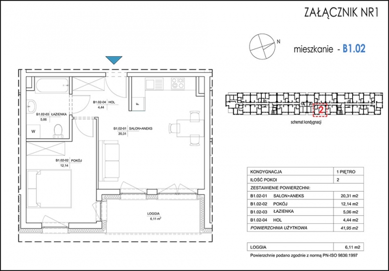 Apartament nr. B1.02